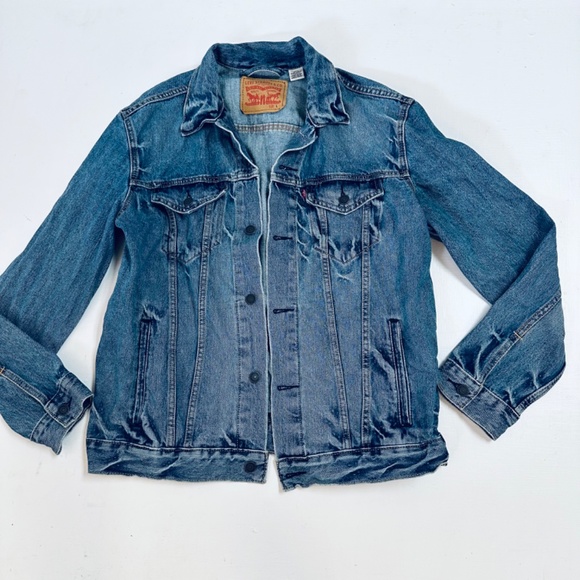 Vintage 90s Levi's Denim Jacket men's size L - Picture 4 of 11